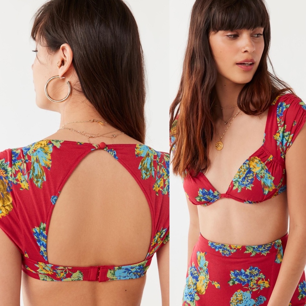 Out from under crop top